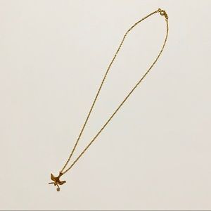 14K Gold Dove Necklace